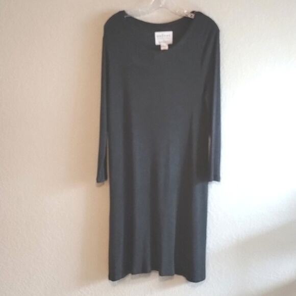 Velvet Marks & Spencer Anthropologie NWT Gray Waffle Knit Chrissy Tunic Dress M - Picture 2 of 13